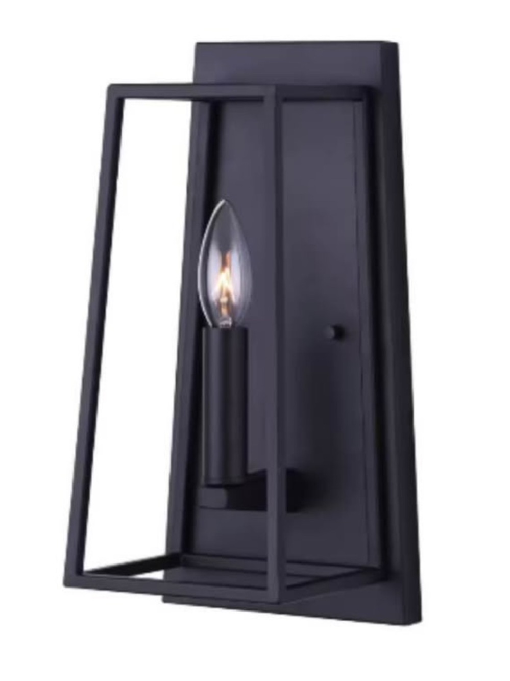 (4/4) Modern Black Wall Sconce Light Fixture